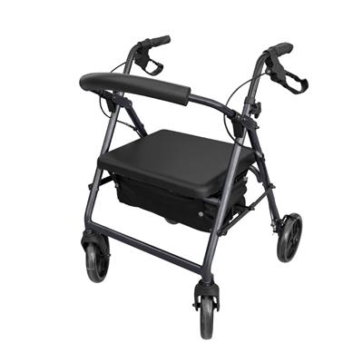 KCare Premium Seat Walker 8" Small - Charcoal