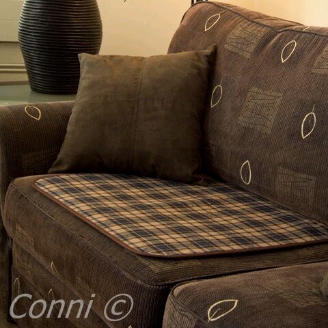 Conni Chair Pad Large - 51x61cm Tartan