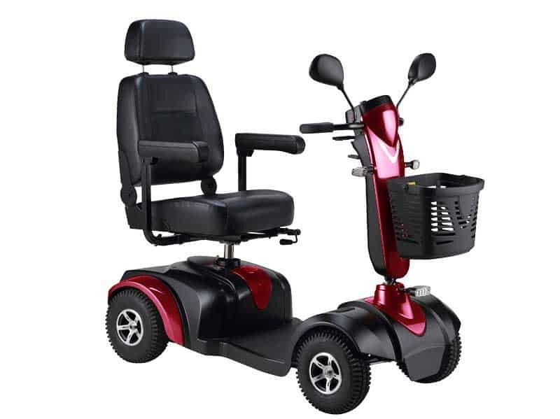 Merits Eco 745 4- Wheel Scooter Red