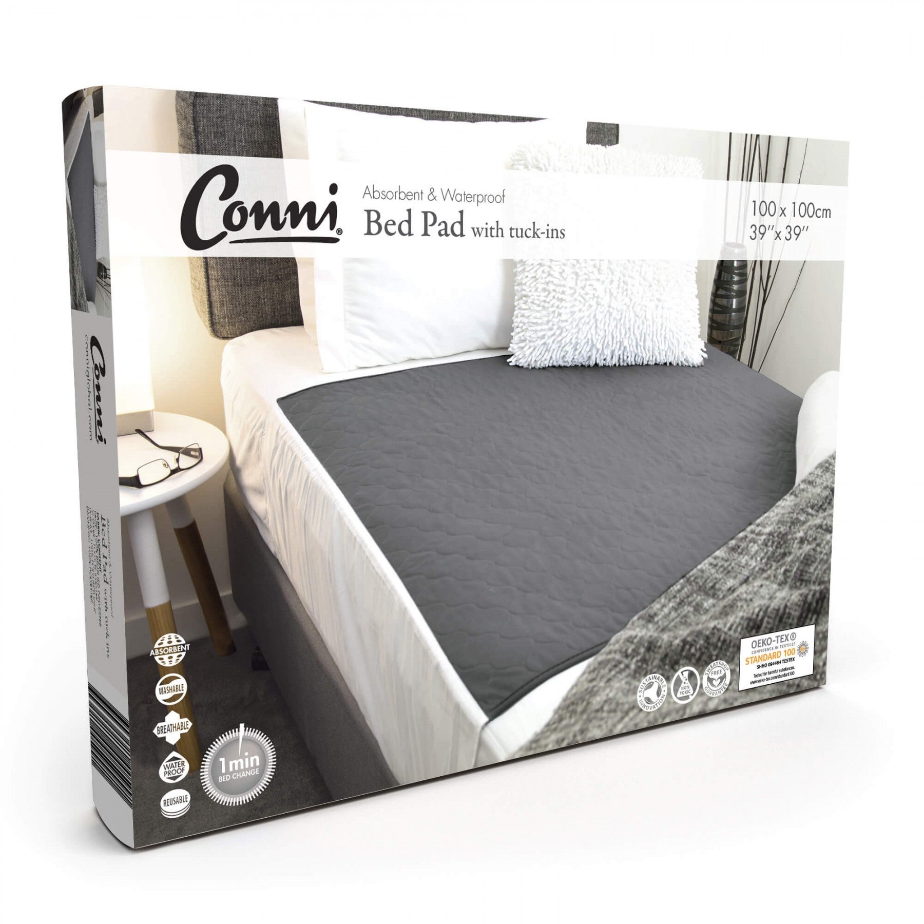 Conni Bed Pad - Charcoal