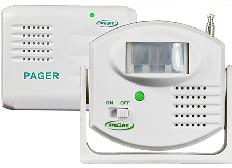 Smart Caregiver Alarm Motion Sensor to Pager Kit Includes Batteries