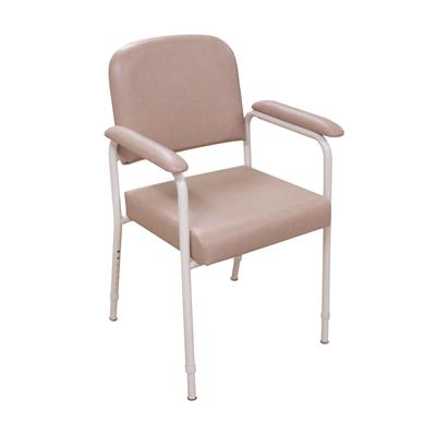 KCare Utility Chair Adjustable Height & Width Vanilla