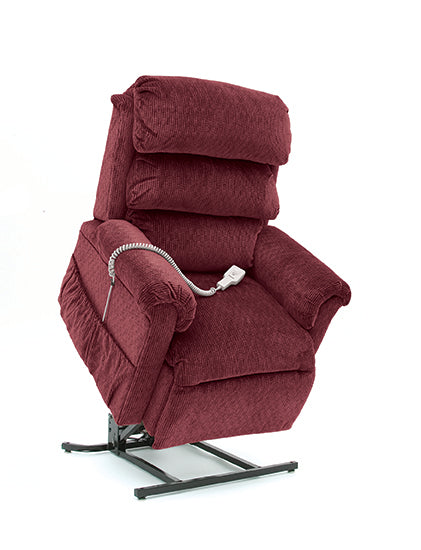 L560 Recliner Lift Chair - Burgundy Fabric