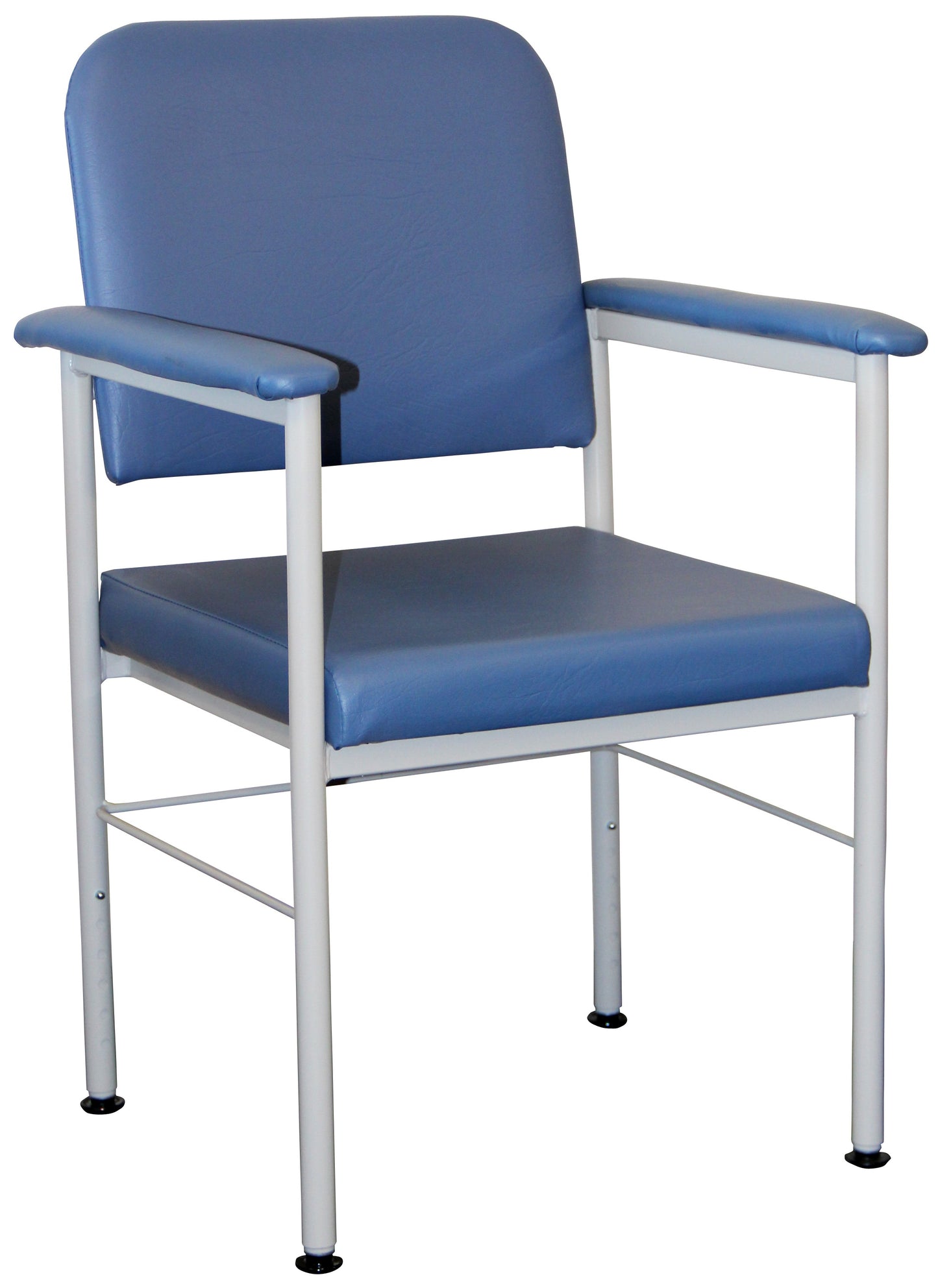 Kingston Chair Aluminium Blue Vinyl