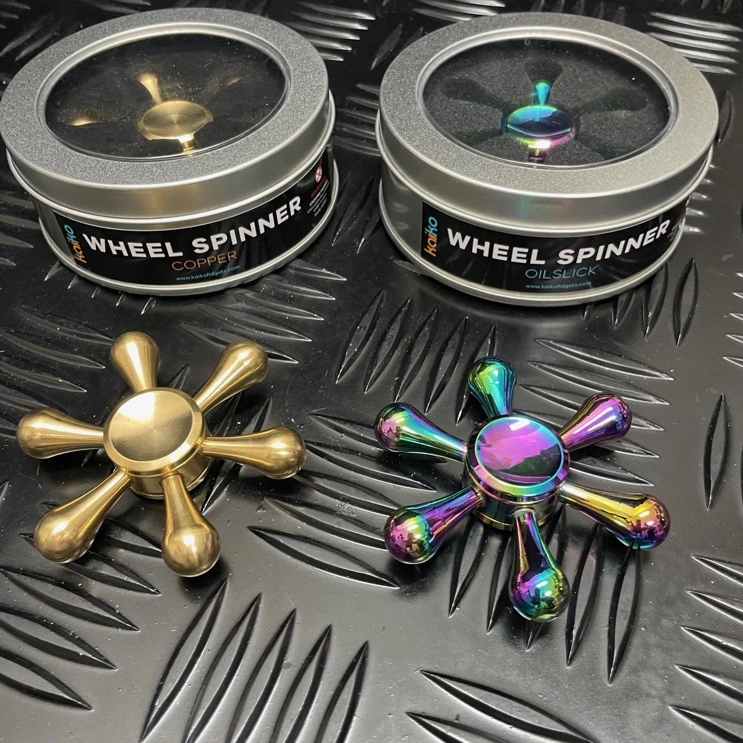 Kaiko Wheel Spinner Metal Fidget Oil Slick 100gm