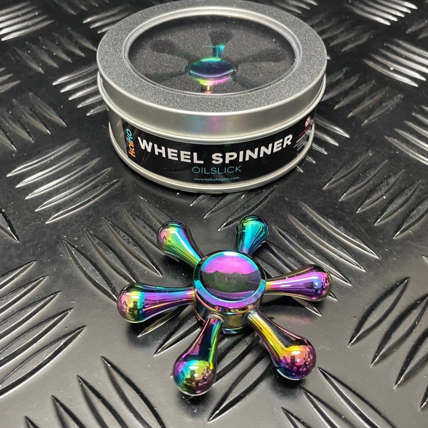 Kaiko Wheel Spinner Metal Fidget Oil Slick 100gm